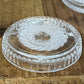 Vintage St. George Crystal Christmas Wreath Coasters - Set of 4