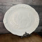 Vintage White Thanksgiving Oval Serving Tray Platter with Turkey Motif