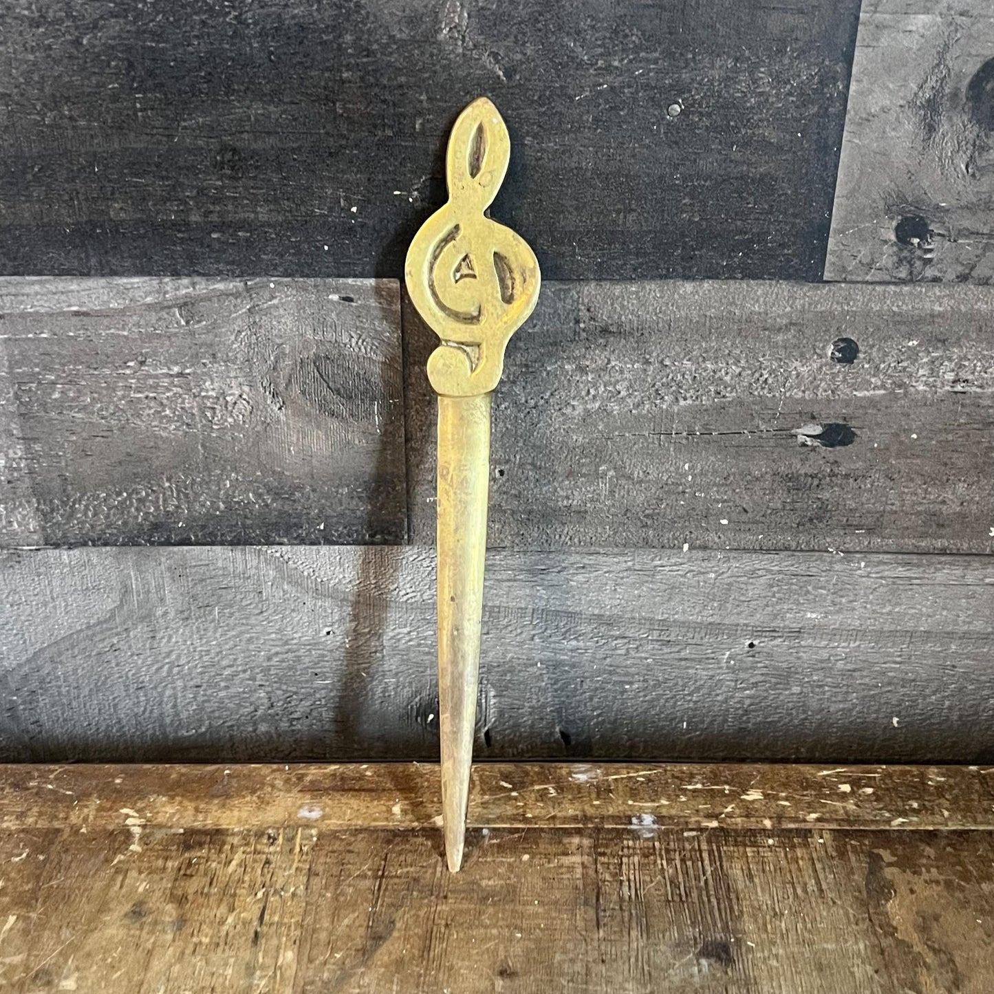 Brass Treble Clef Musical Note Letter Opener