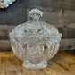 Vintage Large Lidded Crystal Dish