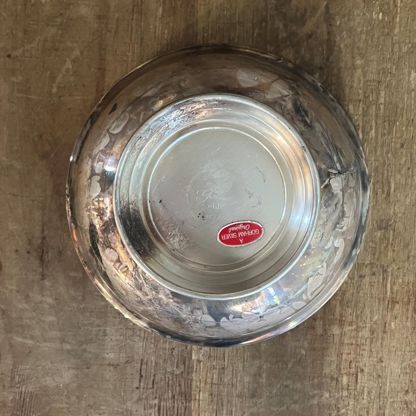 Vintage Gorham Silverplated Round Compote Pedestal Bowl - YC779