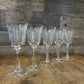 Vintage Lenox Crystal Castle Garden Wine Glasses - Set of 5