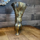 Vintage Brass Victorian Heeled Boot Planter Vase