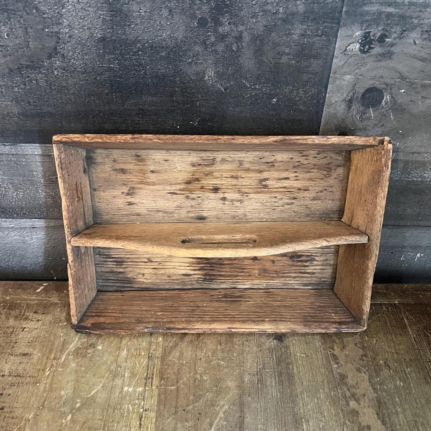 Primitive Wooden Handled Cutlery Tray