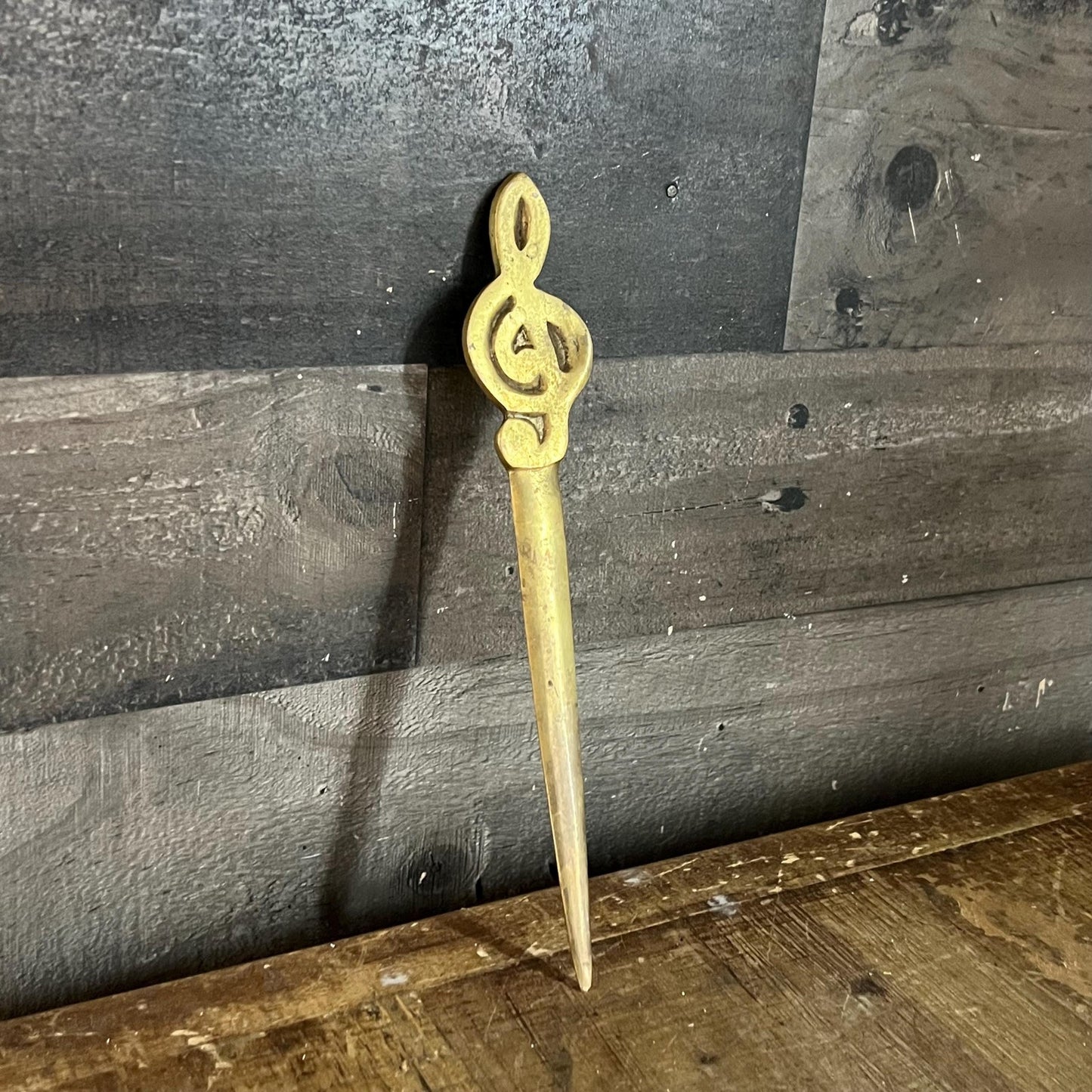 Brass Treble Clef Musical Note Letter Opener