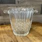 Vintage Crystal Ice Bucket / Champagne Bucket With Handles - Crystal Vase - Crystal Bowl