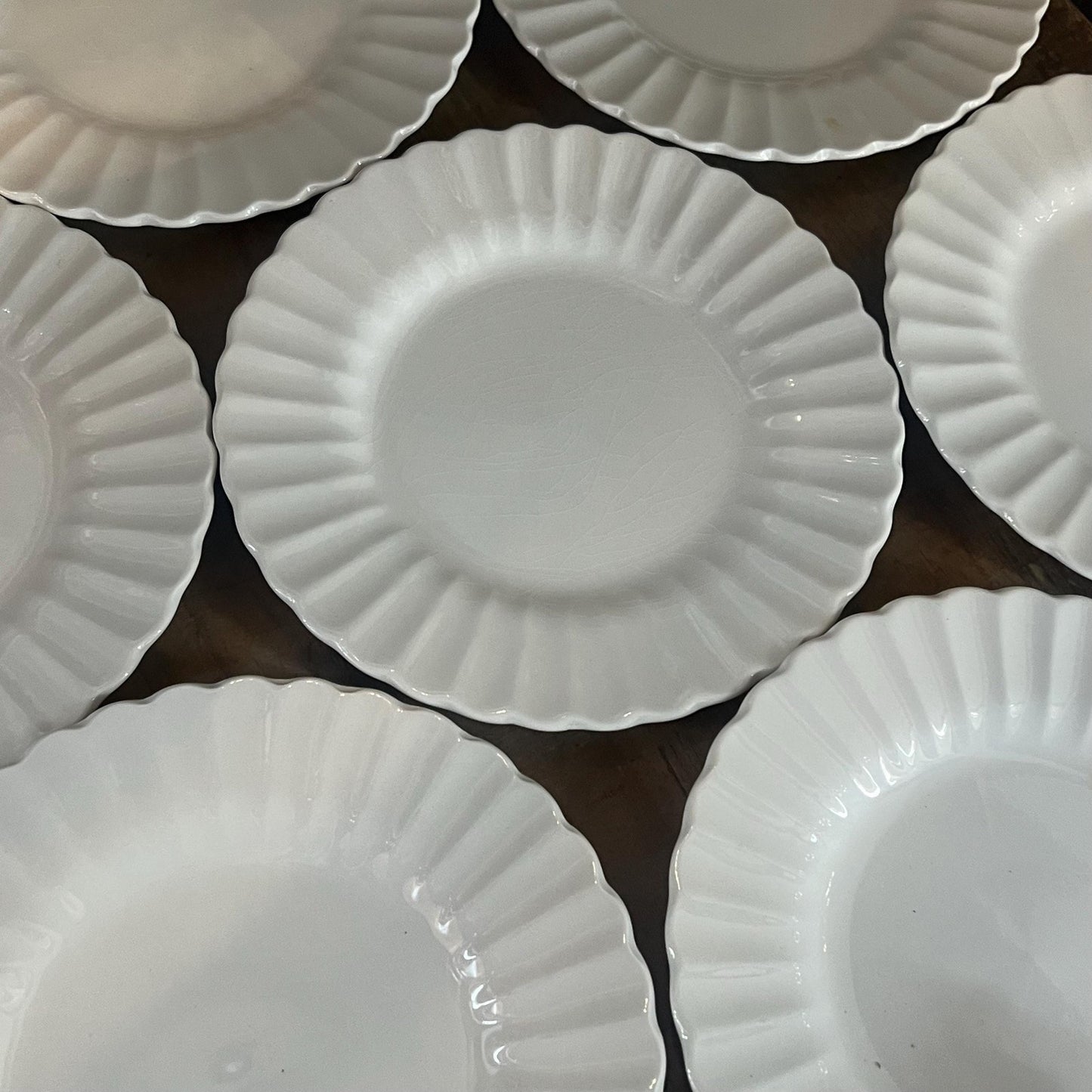 J & G Meakin Classic White Small Plates - Pie Plates - Dessert Plates - Set of 8