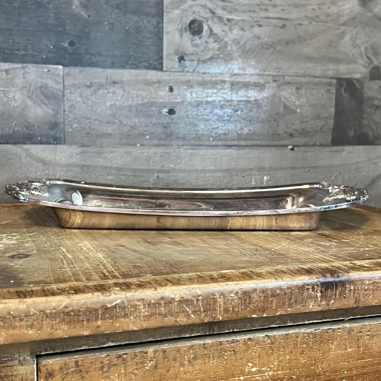 Vintage Baroque by Wallace 210 Silverplated Rectangular Tray