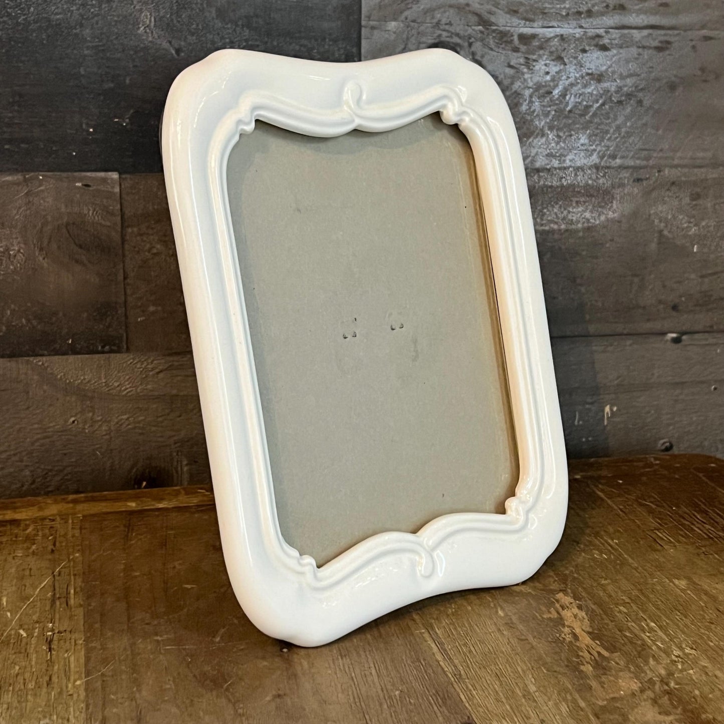 Vintage Hallmark Creamy White Tabletop Picture Frame