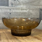 Vintage EO Brody Co M2000 Brown Smoked Glass Scallop Rim Bowl