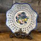Blue and White Scallop Rim Ansley Hamburg Bowl