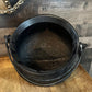 Black Cast Iron Tri Footed Handled Large Cauldron - Cast Iron Pot - Cast Iron Kettle - Cast Iron Bean Pot