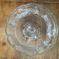 Vintage Fostoria Coin Glass Clear Large Compote Pedestal Lidded Bowl
