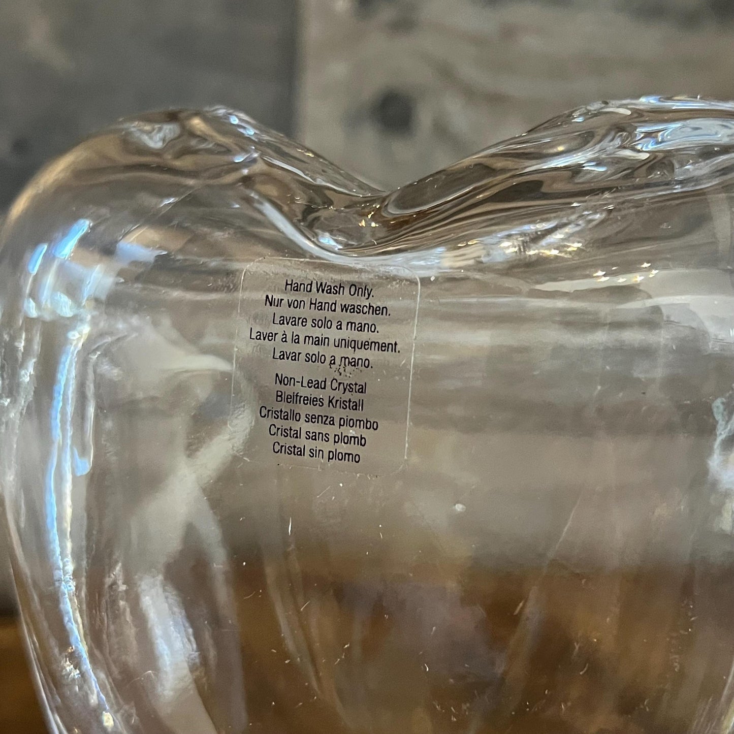 Lenox Crystal Organics Collection Heart Vase