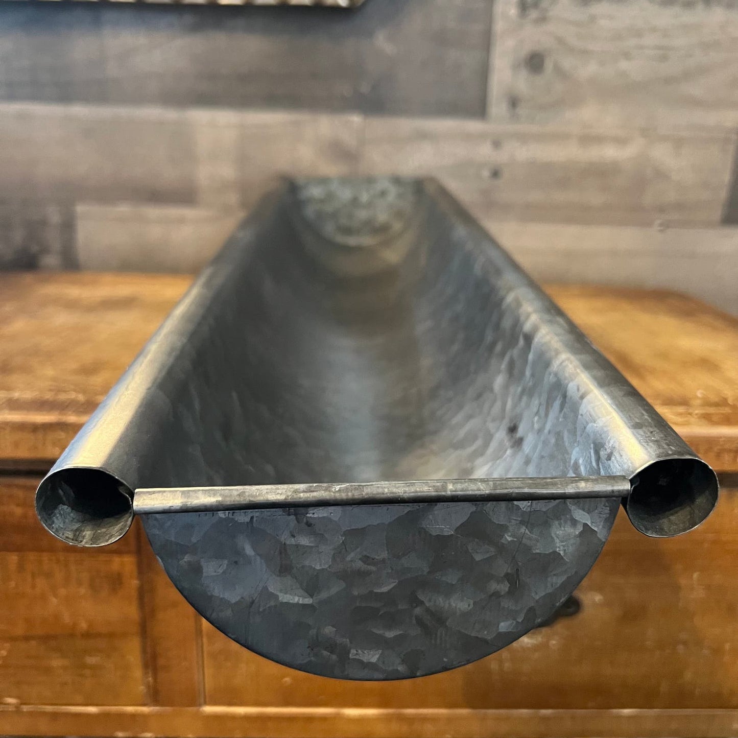 Pottery Barn Long Galvanized Metal Trough