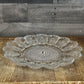 Vintage Indiana Glass Hobnail Clear Glass Egg Serving Dish - Deviled Egg Server - Oyster Plate