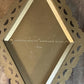 Vintage Homco Diamond Shaped Gold and Beige Tone Wall Plaques - Set of 3