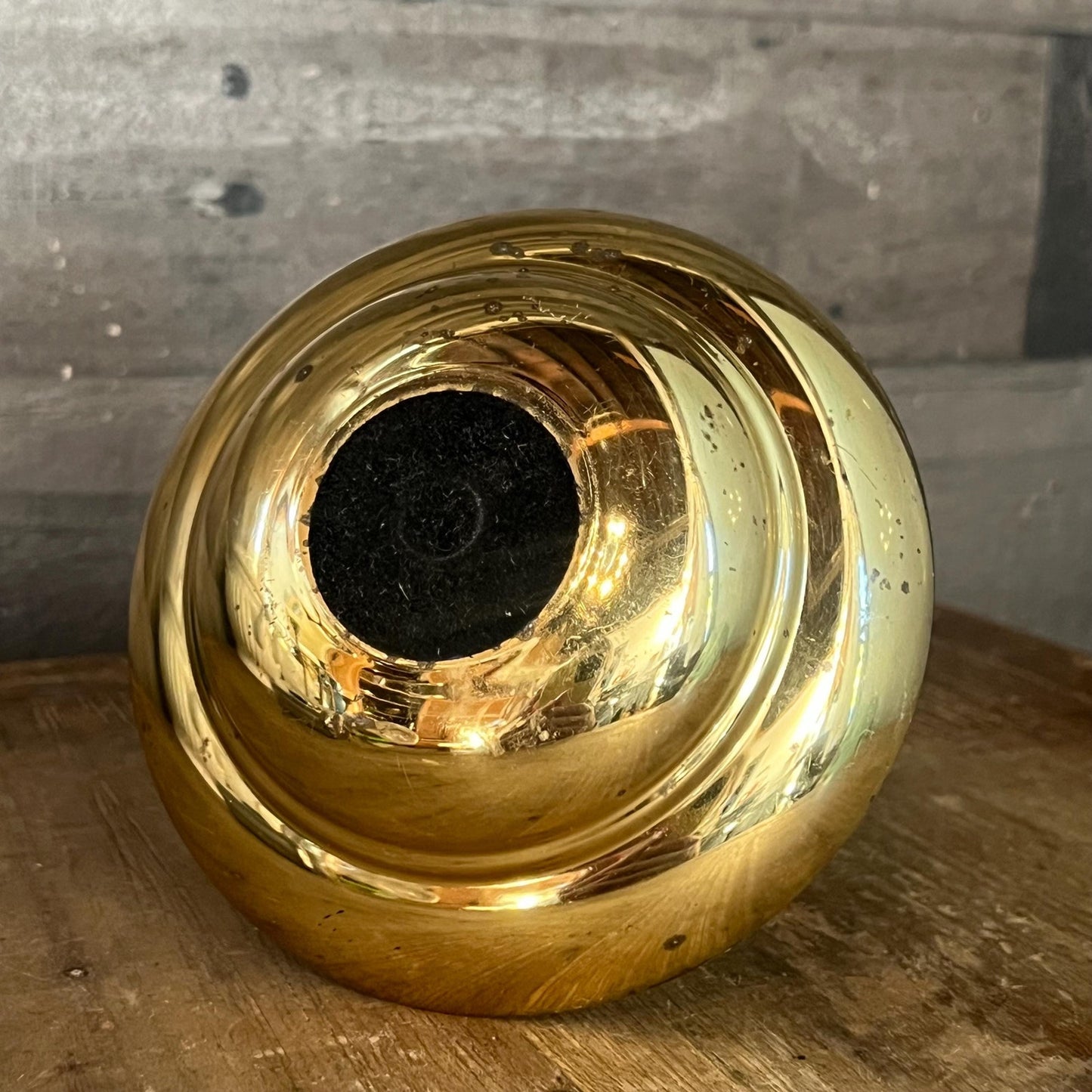 Vintage Brass Nut Cracker with Attached Underbowl