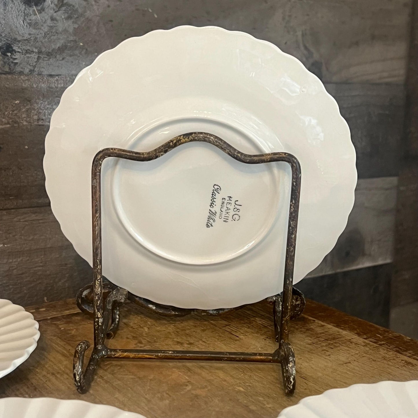 J & G Meakin Classic White Small Plates - Pie Plates - Dessert Plates - Set of 8