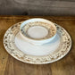 Vintage Hand Painted Nippon White and Gold Porcelain Chip and Dip Plate