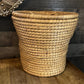 Vintage Woven Seagrass Lidded Basket