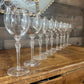 Vintage Lenox Crystal Madison Platinum Rim Wine Glasses - Set of 9