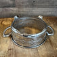 Vintage Double Hamdled Pierced Metal Casserole Dish Holder