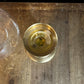 Vintage Brass Candle Holder with Clear Bubbly Glass Hurricane - Candlestick Holder - Pillar Candle Holder