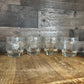 Libbey Glass Company Double Old Fashioned Chivalry Clear Glasses - Set of 7