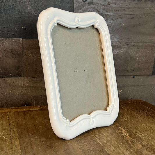 Vintage Hallmark Creamy White Tabletop Picture Frame
