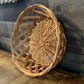 Vintage Woven Wicker Round Basket