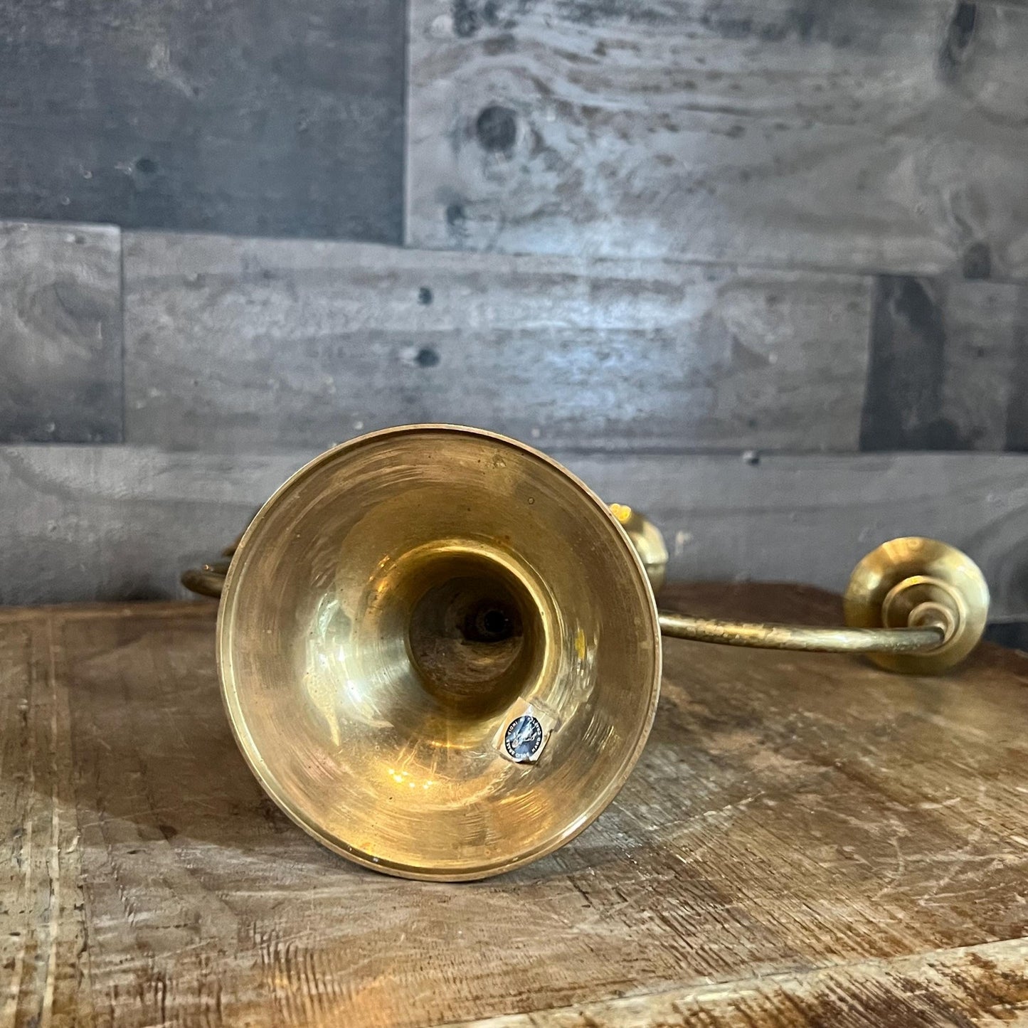Vintage 3 Candle Brass Candlestick Holder Candelabra