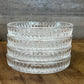 Vintage St. George Crystal Christmas Wreath Coasters - Set of 4