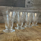 Vintage Set of 4 Crystal Etched Glasses