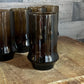 Libbey Glass Company Brown Tawny Impromptu Flat Tumbler Glasses - Set of 7