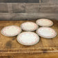 Vintage Hohenzollern Wittelsbach German Bavarian China Pink Gold Floral Small Plates - Set of 5