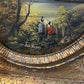 Otto Van Thoren Oil Painting in Gold Gilt Frame with Oval Opening