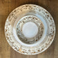 Vintage Hand Painted Nippon White and Gold Porcelain Chip and Dip Plate