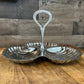 Vintage Irvinware Handled Scallop Rim Shell Tid Bit Tray - Condiment Server - Nut Dish - Candy Dish