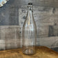 Vintage Clear Glass Wire Bail Stopper Bottle