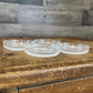 Vintage St. George Crystal Christmas Wreath Coasters - Set of 4