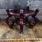 Vintage Wooden Chinese Fishbowl Vase Stand