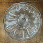 Vintage Fostoria Coin Glass Clear Large Compote Pedestal Lidded Bowl