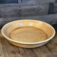 Vintage Tan Round Pottery Dish