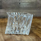 Crystal Twisted Ribbed Cube Candle Holder Votive - Pen Holder - Salt Pinch