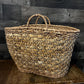 Vintage Large Woven Handled Basket