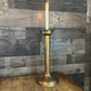 Tall Vintage Solid Brass Candle Holder - Pillar Candle Holder - Candlestick Holder