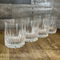 Vintage Mikasa Crystal Arctic Lights Double Old Fashioned Rocks Glasses - Set of 4