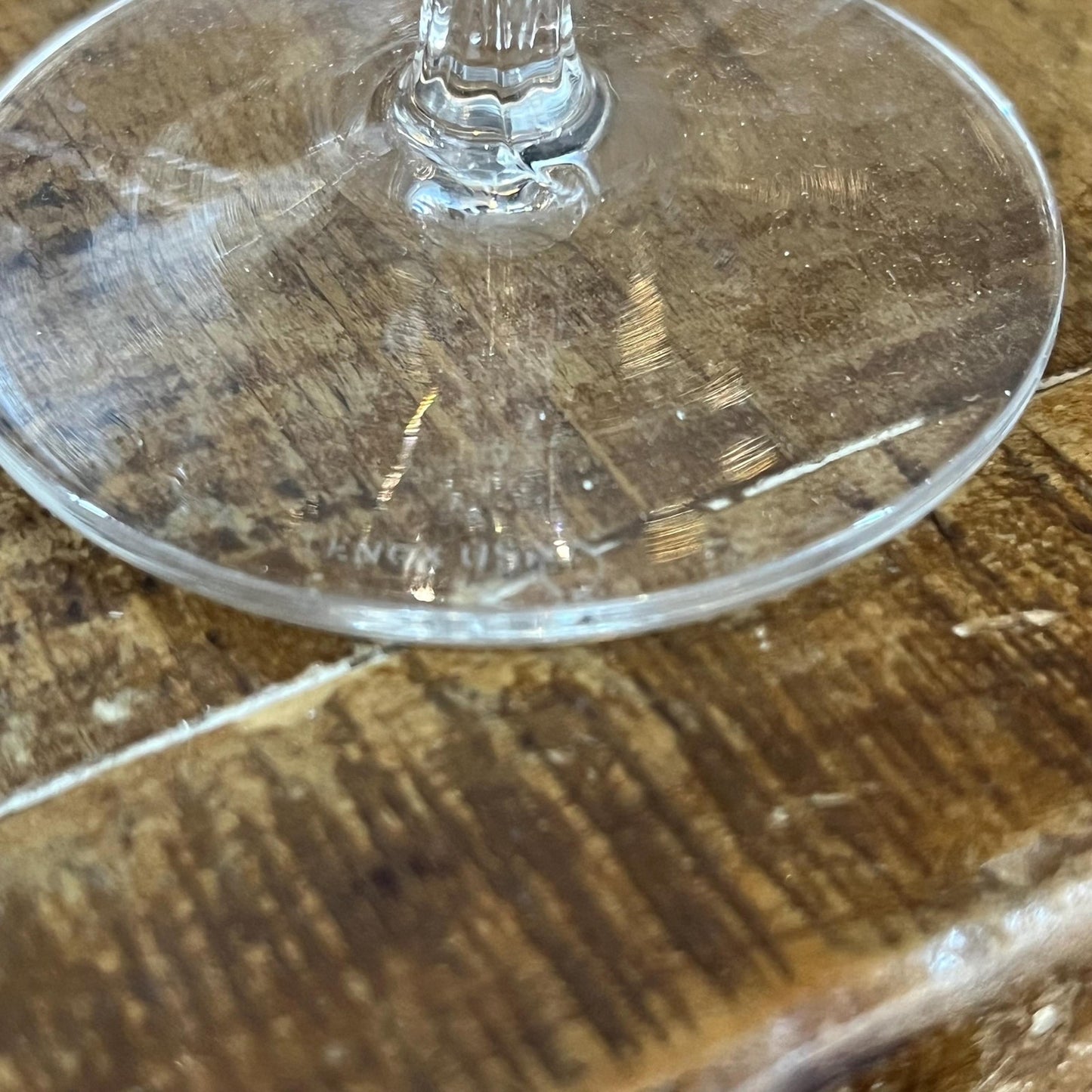 Vintage Lenox Crystal Madison Platinum Rim Wine Glasses - Set of 9
