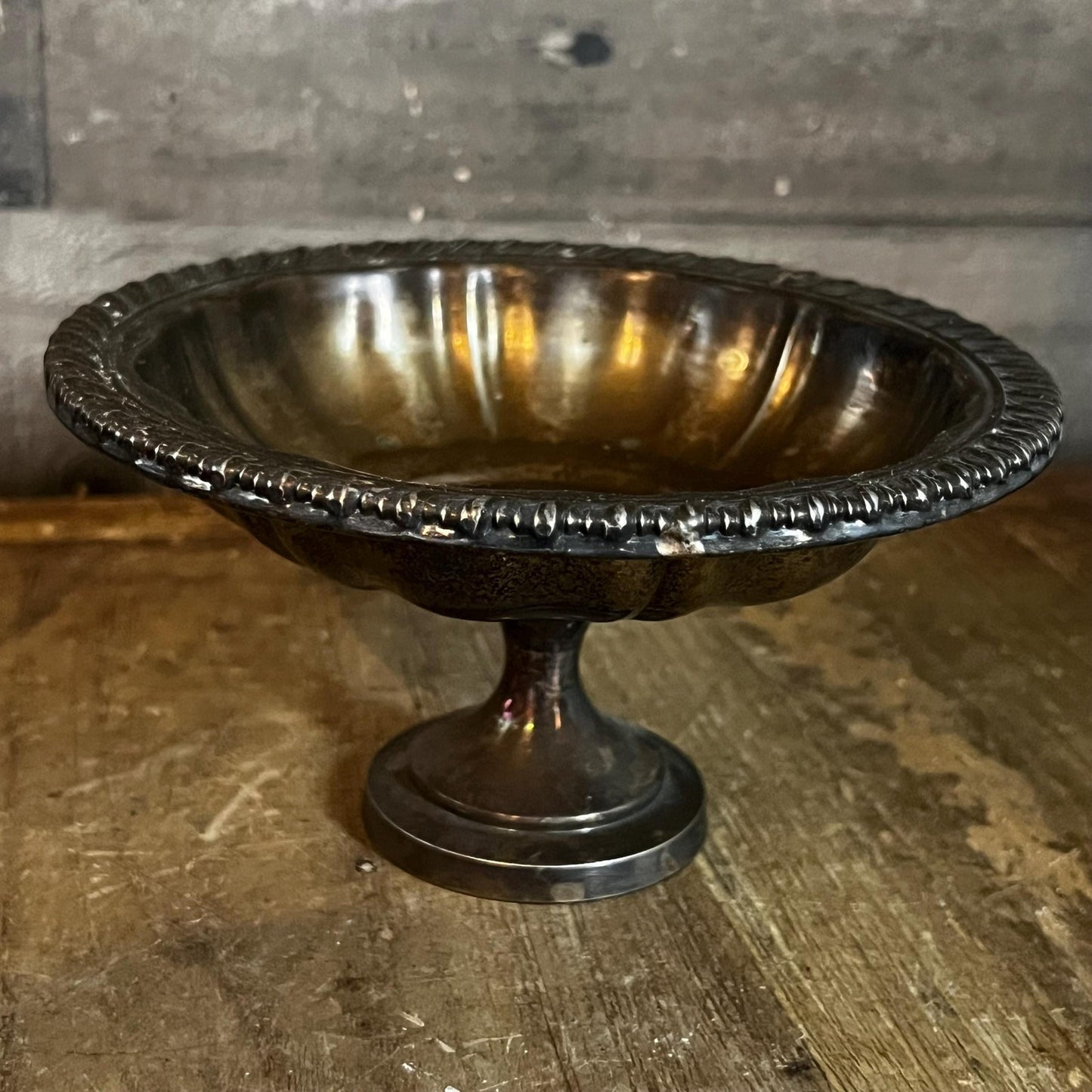 Vintage Oneida Silversmiths Silverplated Compote Pedestal Bowl